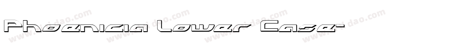 Phoenicia Lower Case字体转换